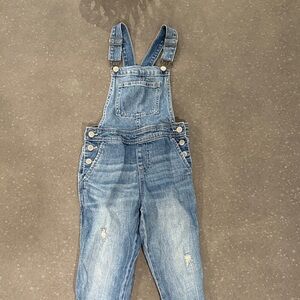 Cat & Jack Girls Blue Denim Overalls